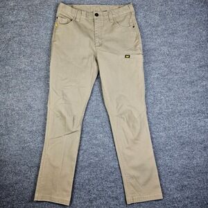 Caterpillar CAT Work Pants Men 34x32 Tan Khaki Stretch Utility Construction
